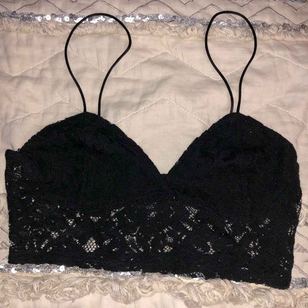 NWOT black bralette top